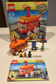 2008 Lego 3830 SpongeBob SquarePants The Bikini Bottom Express Complete