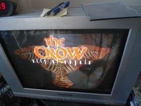 The Crow : City Of Angels Sega Saturn  CIB mositure damage on manual , tested wo