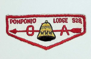 Pomponio Lodge 528 San Mateo County Council CA F3 Twill Flap RED Bdr - Picture 1 of 2