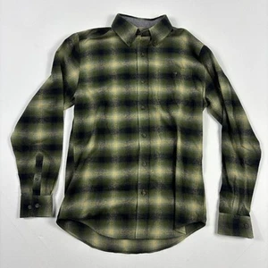 Weatherproof Vintage Men's Plaid Long Sleeve Flannel Shirt Green Small - Picture 1 of 3