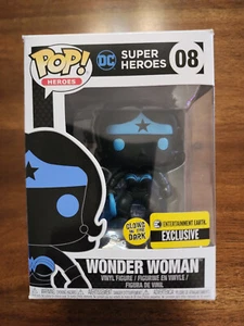 Funko Pop! DC Super Heroes #08 Wonder Woman GITD Entertainment Earth Exclusive - Picture 1 of 8
