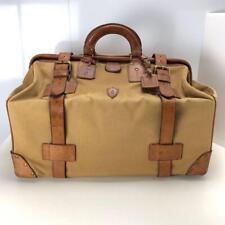 945 Ferigi Discontinued Canvas Leather Tanned Solid Dulles Bag