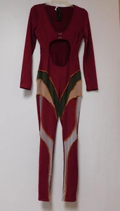 Posh by V one piece multicolor jumpsuit long sleeve Size Medium NWT - Bild 1 von 6
