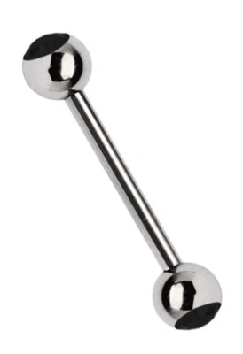 Intimo Piercing Capezzolo Barra Bilanciere IN 1,6mm Con 5mm Zirconia Sfere Stahl - Immagine 1 di 2