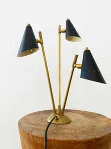 Table Lamp Brass Sputnik Stilnovo Italian Light 1950's Diabolo - Picture 1 of 10