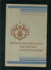 Beiträge zur Geschichte der Berliner Buchdruckereien 1927