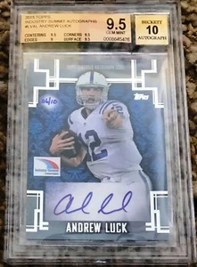 2015 Topps Andrew Luck Auto #6/10-Graded BGS 9.5/Auto 10-Colts-Industry Summit - Picture 1 of 3