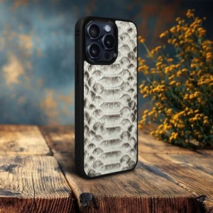 Exotic Python Natural Case for iPhone 15 Pro/15 Pro Max/15/15+ SkinBacker - Picture 1 of 35
