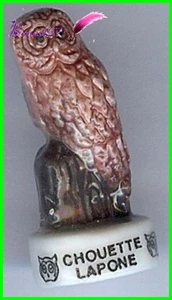 Feve Les Chouettes et Hiboux owl Edition Atlas " La Chouette Lapone " #C51 - Imagen 1 de 1