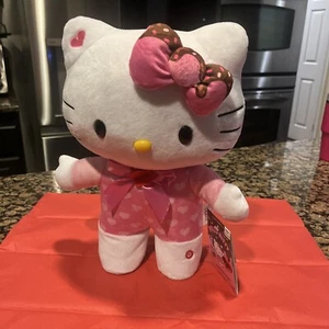 Hello Kitty Happy Shuffle Animated Plush Side Stepper Valentines 2024 Pink Heart - Picture 1 of 4