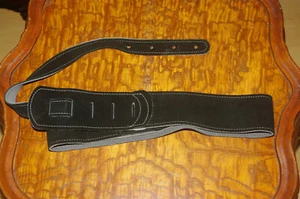 Franklin Black Soft Leather Banjo Strap - Picture 1 of 3