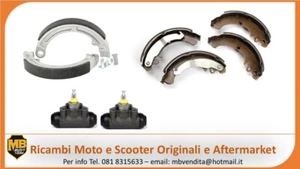 KIT GANASCE FRENO ANTERIORE E POSTERIORE+CILINDRETTI PIAGGIO APE TM P 50 85/89 - Imagen 1 de 1