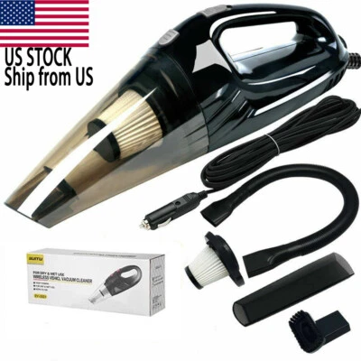 Powerful Car Vacuum Cleaner, Portable Wet & Dry Handheld Suction Cleaner - Image 1 of 4