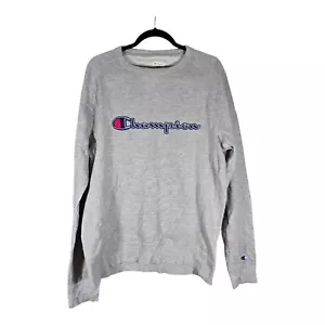 Champion Grey Sweatshirt Pullover Size Medium Classic VGC Jumper Sweater Fleece - Picture 1 of 15