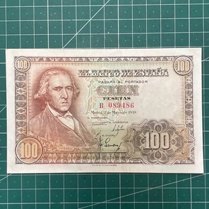 ESPAÑA , billete de 100 pesetas del año 1948 Sc UNC sin circular B - Imagen 1 de 9