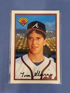 Tom Glavine 1989 Bowman Tiffany Baseball Card  #267