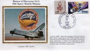 RETURN OF DISCOVERY 51-G - EDWARDS AFB, CA 1985 FDC17959 - Bild 1 von 1