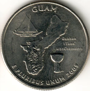 USA - 2009D - Washington ¼ $ - Guam - Rare - #15637 - Picture 1 of 2