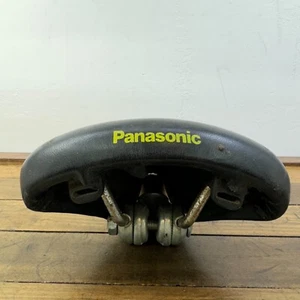 Vintage Panasonic Seat Wide Saddle Touring Viscount 2204 Black Bike - Picture 1 of 13