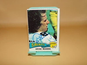 ARCHIE MANNING SIGNED 75 TOPPS FOOTBALL CARD SAINTS - Picture 1 of 1