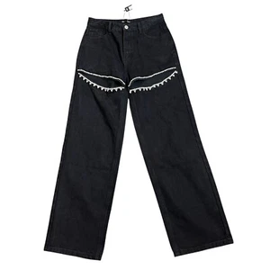 Steve Madden Taylor Rhinestone Trim Black Jeans Sz 26 NWT - Picture 1 of 12
