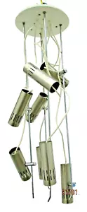 Alain Richard Lustre spots cylindriques Disderot plafonnier vintage lamp - Bild 1 von 12