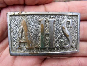 Hebilla de cinturón de colección AUBURN AHS Alabama Tigers plata RARA EN MUY BUEN ESTADO+ - Imagen 1 de 4