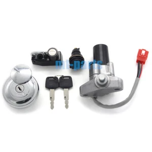 Ignition Switch Tank Cap Lock Set for Yamaha XVS650 V-Star Custom 1998 1999-2017 - Picture 1 of 7
