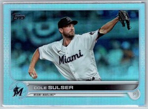 2022 TOPPS UPDATE RAINBOW FOILBOARD COLE SULSER MIAMI MARLINS #US103