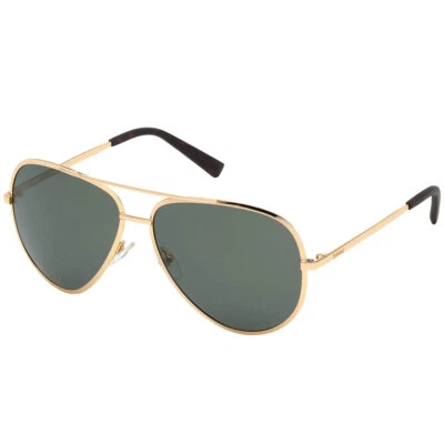Gafas de sol Timberland para hombre marco de metal dorado lentes de plástico verde TB9201 6132R Foto 1 de 4