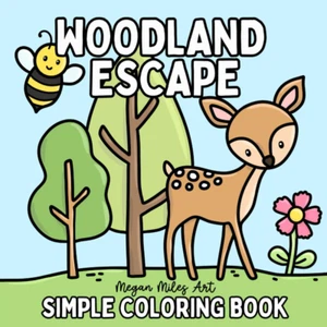 Woodland Escape Coloring Book: Bold & Easy Designs for Adults and Kids (Bold & E - Picture 1 of 12