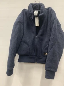 Brand New Women’s Adidas Sherpa Fleece Holidayz Jacket - L - Picture 1 of 4