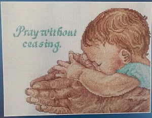 Janlynn Counted Cross Stitch Kit 024-0030 PRAY WITHOUT CEASING 11" x 8" - Picture 1 of 3