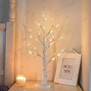 LED Twig Birch Table Tree Light Up Branch Lights Desktop Easter Warm Lamp UK - Picture 1 of 10
