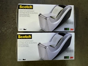 Scotch Desktop Tape Dispenser, Silvertech Two-tone (pack of 2), Black/silver - Picture 1 of 1