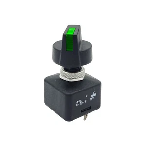 Interruptor Giratorio 4 Pin Bombilla Vidrio Verde 14V (Apagado / 0-1) Referencia OE: 70525160 - Imagen 1 de 9