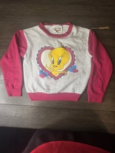 Vintage 90’s Looney Tunes Tweety Bird Pullover Sweatshirt Youth Size 5/6 - Picture 1 of 10