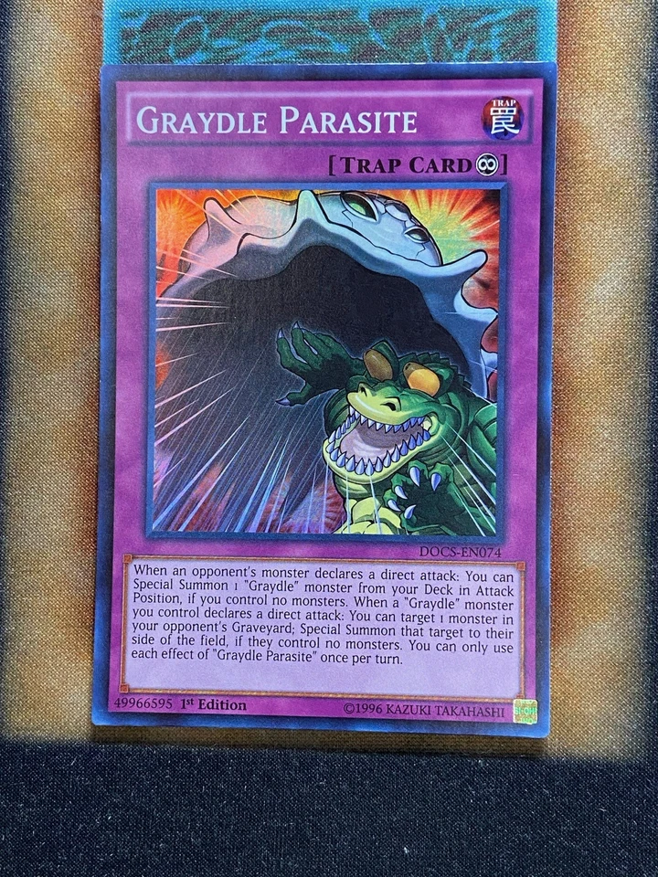 Yugioh Graydle Parasite DOCS-EN074 Super Rare 1st Ed NM - Image 1 of 1