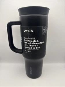 Owala 40oz Stainless Steel Tumbler with Handle - Panther Paw SEE DETAILS - Picture 1 of 3
