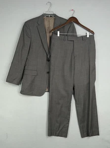 Traje Hugo Boss Hombres 40R Gris Dos Piezas Lana Blazer Pantalones Clásico Negocios Pasini2 - Imagen 1 de 24