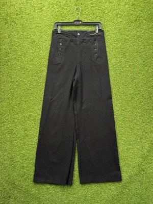 Pantalones de lana azul marino para hombre 28x30 USN Crackerjack Marinero 13 botones pantalones acampanados años 90 Foto 1 de 4