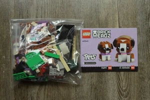 LEGO® Brickheadz 40543 St. Bernard & Puppy 100% Complete W/Instructions NICE! - Picture 1 of 3