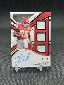 Parche automático Panini Immaculate Jamal Charles 2023 juego usado/99 PC-JCH - Imagen 1 de 2