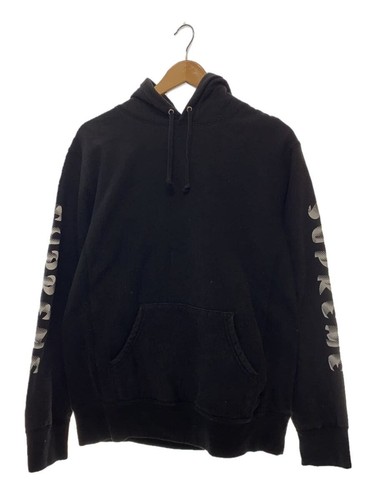 Supreme Felpa con Cappuccio Foderata in Pile M Cotone Nero