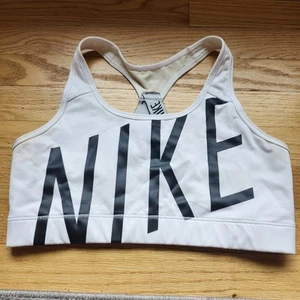 Nike Women’s Victory Dri Fit Compression Sports Bra Racerback White Size Large - Picture 1 of 11