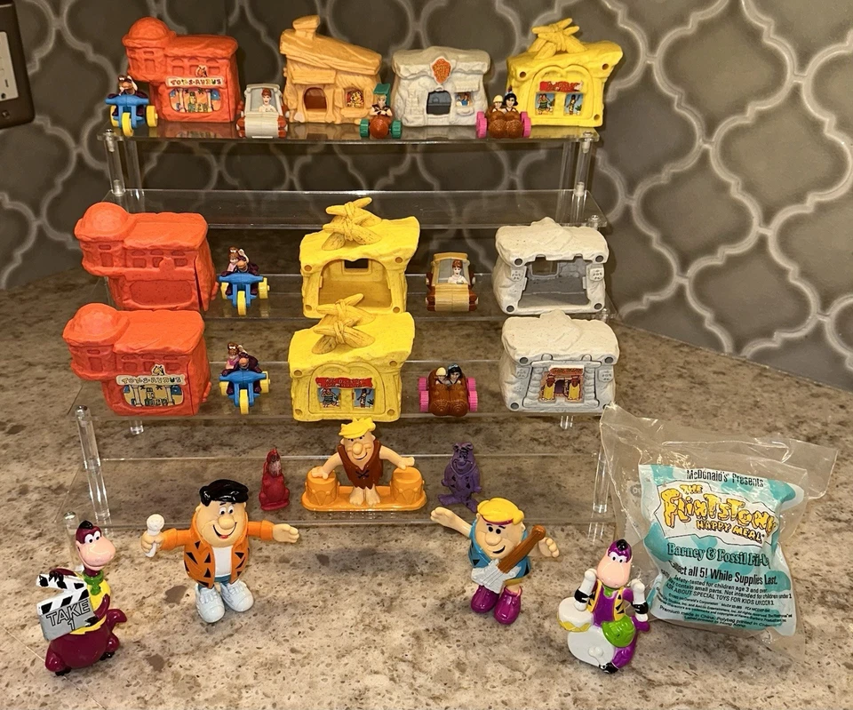 McDonald’s The Flintstones 1994 película Happy Meal Toys y 1991 banda de rock lote de 13 Foto 1 de 4
