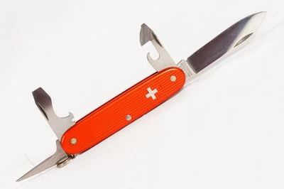 Victorinox Swiss Army Pocket Knife Alox Pioneer Old Cross Rostfrei 93MM 1970's - Image 1 of 4