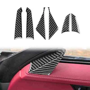 Soft Carbon Fiber Interior A Pillar Panel Trim for Porsche 911 992 2019-2023 - Picture 1 of 5