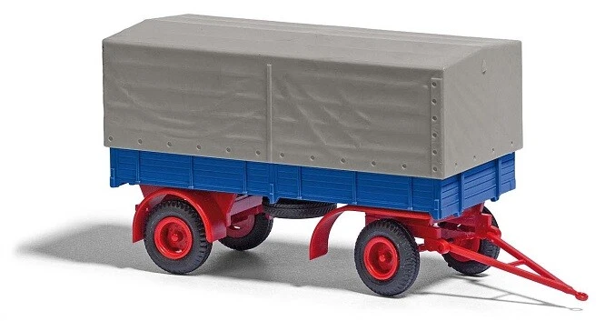Busch 53350 - 1/87/H0 Ifa Hl 80, with Tarpaulin Blue/Red - New - Image 1 of 1