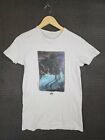 Quiksilver t-shirt surf skate paradise palm tree art size small faded